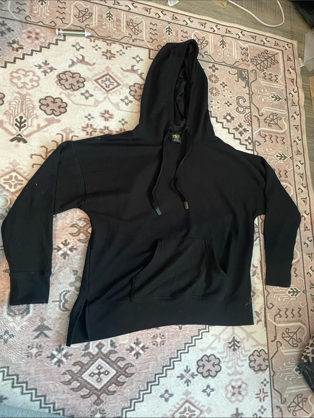 Athletic Works Black Women's Hooded Pullover Sweatshirt